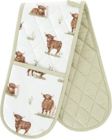 Памучена двойна кухненска ръкавица Angus Highland Cow – Catherine Lansfield