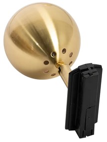 Модерен 1-фазен релсов прожектор черен със злато - Gissi