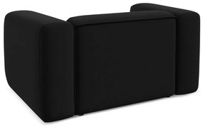 Черно кадифено кресло Ekahi – Makamii