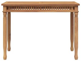 49385 vidaXL Градинска трапезна маса, 110x65x80 cм, тиково дърво масив