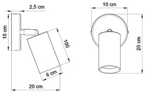 Дървена стенна лампа Ludwik - Sollux