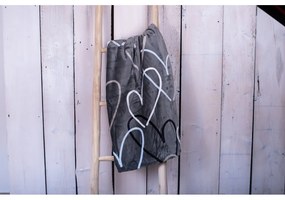 Сиво-кафяво одеяло от микроплюш Сърце, 150 x 200 cm - My House