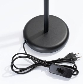 Черна настолна лампа (височина 43 cm) Fideus – Sollux