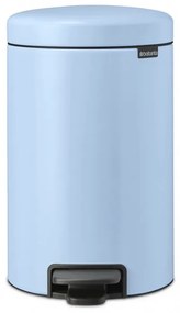 Кош за боклук с педал Brabantia NewIcon 1005532, 12 л, Плавно затваряне, Противоплъзгаща основа, Светлосин