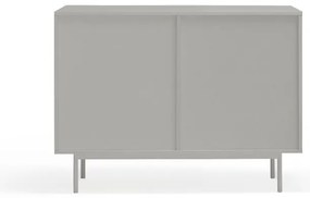 Сив/естествен нисък скрин от декор от дъб 108x80 cm Sierra – Teulat