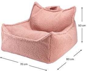 Розов детски пуф от букле Chair – Wigiwama
