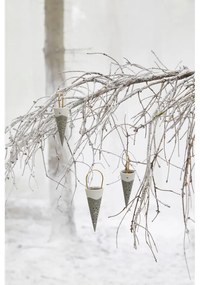 Зелена керамична висяща декорация Конус, височина 14,5 cm Nobili - Kähler Design