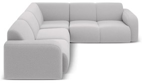 Светлосив ъглов диван от букле (променлив/L форма) Molino – Micadoni Home