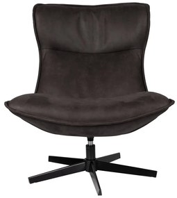 Тъмносиво кадифено кресло John - White Label