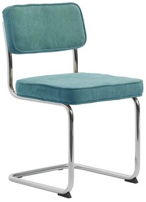 Тюркоаз велурен трапезен стол Rupert – Unique Furniture