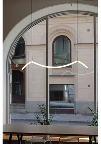 Черно-бяло LED висящо осветително тяло Melt – Markslöjd