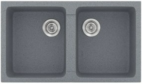 Мивка Sanitec 334-Metallic Silver