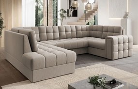 Ъглов диван Bale U-Бежов-Ляв