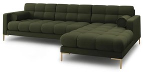 Зелен ъглов диван (десен ъгъл) Bali – Cosmopolitan Design