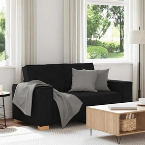 4104972 vidaXL Двуместен диван, черен, 120 см, плат