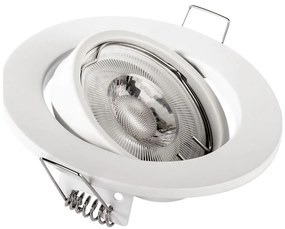 Вградено осветително тяло 1xGU10/MR16/10W/230V, Ø 9 см, бяло