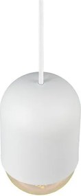 Бяло метално висящо осветително тяло ø 11 cm Nara – Reality