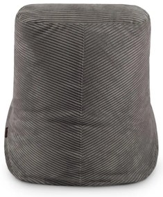 Тъмносив пуф от рипсено кадифе Tube – SLOWDOWN