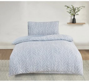 Синьо единично спално бельо от жакард 140x200 cm Florida – My House
