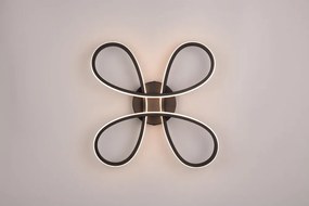 Черна LED светлина за таван 40x40 cm Fly - Trio
