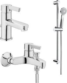 Комплект Saona - смесители за умивалник и за душ / вана, тръбно окачване 700mm