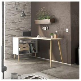 Работна маса от дъб 145x81 cm Oslo - Tvilum