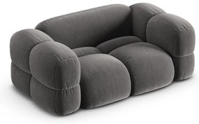 Сив кадифен диван 180 cm Loretto – Cosmopolitan Design