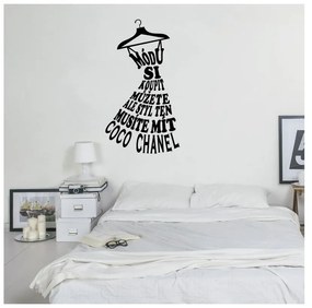Стикер за стена с цитат на Коко Шанел - Ambiance