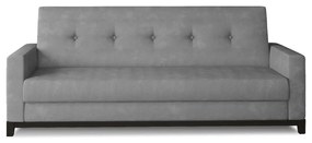 Светлосив кадифен сгъваем/с място за съхранение диван 216 cm Selene – ELTAP