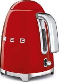 Електрическа кана SMEG KLF03RDEU, 2400 W, 1.7 л, 360° основа, Гланцово покритие, Червен