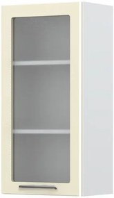 Висящ шкаф Modena V9-45-1KS with Витрина-White - Beige