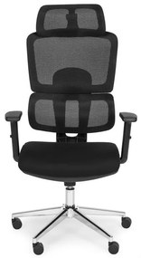 Ергономичен офис стол от мрежа с регулируема облегалка за глава