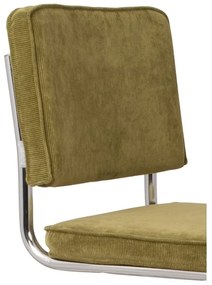 Комплект от 2 зелени стола Ridge Rib - Zuiver