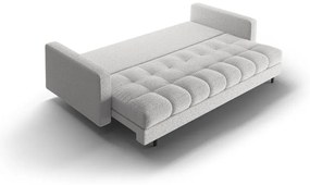 Светлосив разтегателен диван с място за съхранение от букле 222 cm Bali – Cosmopolitan Design