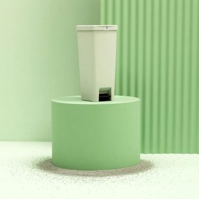 Кош за боклук с педал Brabantia StepUp 1005556, 40 л, Екологични материали, Голям отвор, Светлосив