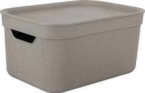 Пластмасова кутия за съхранение с капак Deco - Rotho