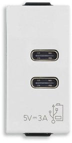 VIMAR 09292.CC C+C-USB захранване 5V 3A 1M бяло NEVE UP