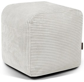 Кремав пуф от рипсено кадифе Plus 50 Lounge – SLOWDOWN