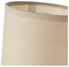Бежова керамична настолна лампа с текстилен абажур (височина 22 cm) - Casa Selección
