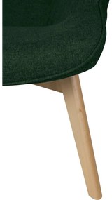 Тъмнозелен фотьойл с табуретка Niko – Ropez