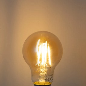 Комплект от 5 E27 димируеми LED крушки A60 златисти 4W 420 lm 2200K