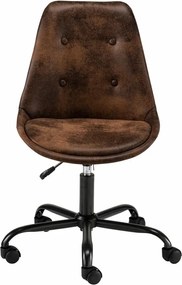 Кафяв офис стол на колела Dennis - Støraa