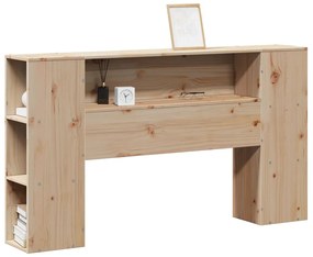 855630 vidaXL Горна табла с място за съхранение, 140 см, масивно дърво бор