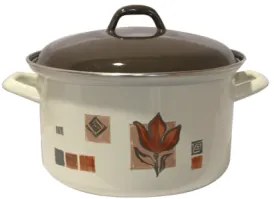 Емайлирана тенджера 2,75lt. декор RUSTICA - 317+339/18 РЯ- (12-1722)
