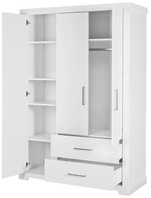 Бял детски гардероб 139x199 cm Maxi - Roba