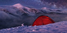 Картина на платно – Палатка под нощното небе