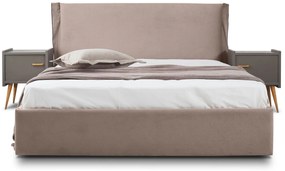 Тапицирано легло Paris-Mocca-110 x 200-Ξύλα Ελάτου