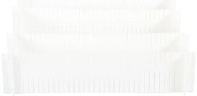 Комплект от 6 бели разделителя за чекмеджета - Compactor