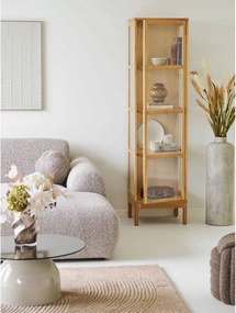 Витрина в естествен цвят 47x180x40 cm Zamora – House Nordic