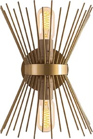 Kirpi TopMebel E27 метал в златист цвят 34x5x34cm